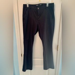 Black Bootcut Stretch Pants